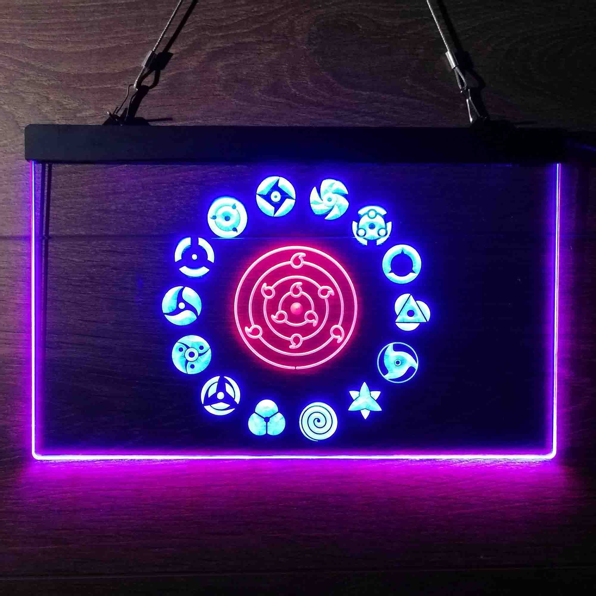 Naruto Akatsuki Dual LED Neon Light Sign